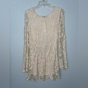 Cream Knot floral dress